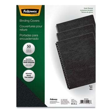 Fellowes® Classic Grain Texture Binding System Covers, 11-1-4 X 8-3-4, Black, 200-pack freeshipping - TVN Wholesale